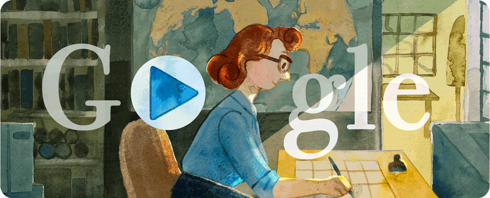 Google Doodle of Marie Thapr
